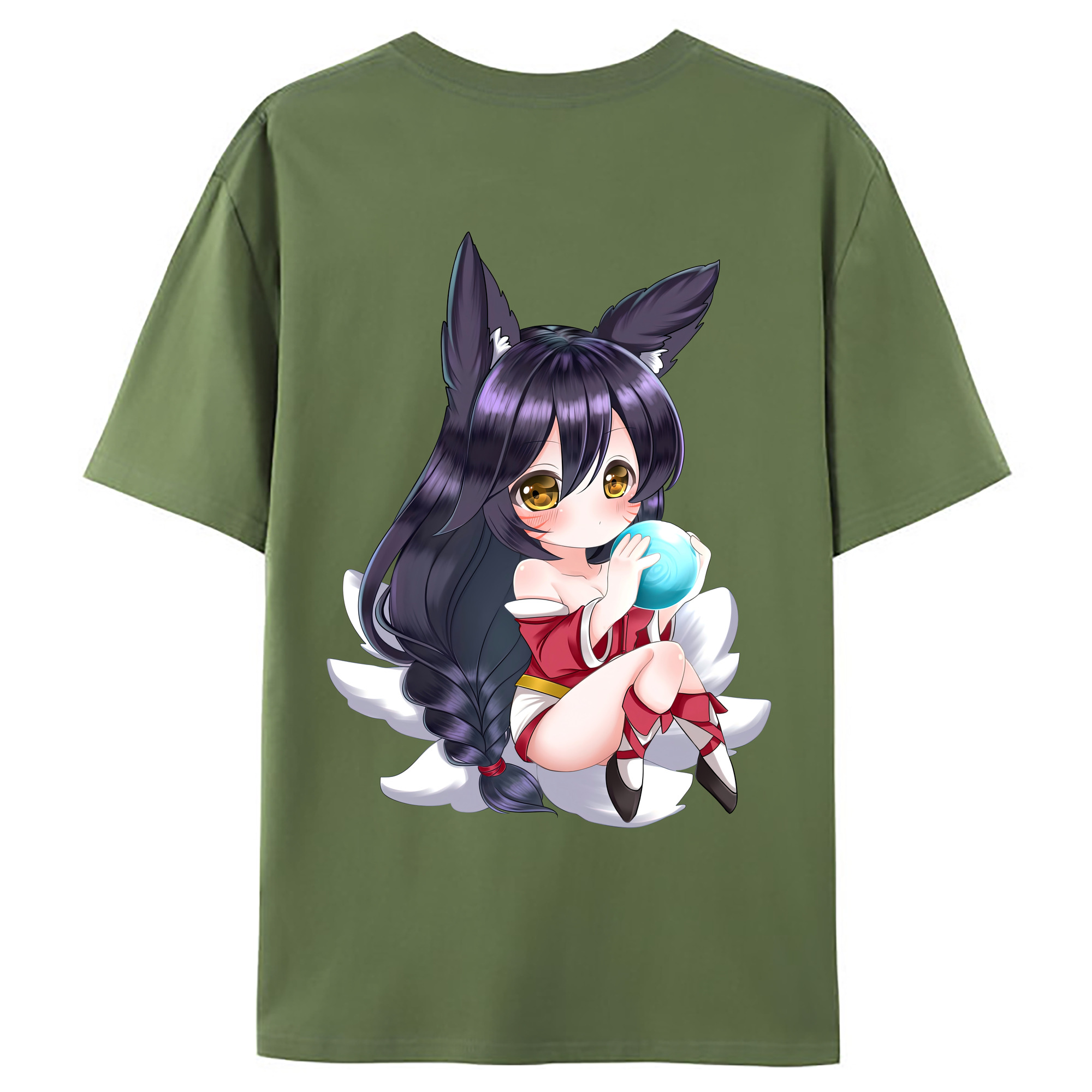 （画像用） リーグ・オブ・レジェンド League of Legends LOL 綿100％ メンズ半袖Tシャツ（バックプリント） 通気性